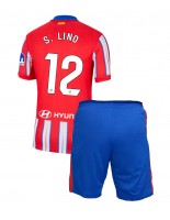 Atletico Madrid Samuel Lino #12 Domácí dres pro děti 2024-25 Krátký Rukáv (+ trenýrky)